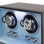 WATCH WINDERS Friedrich|23 Bond for 2 watches with LED  29482-2 black leatherette